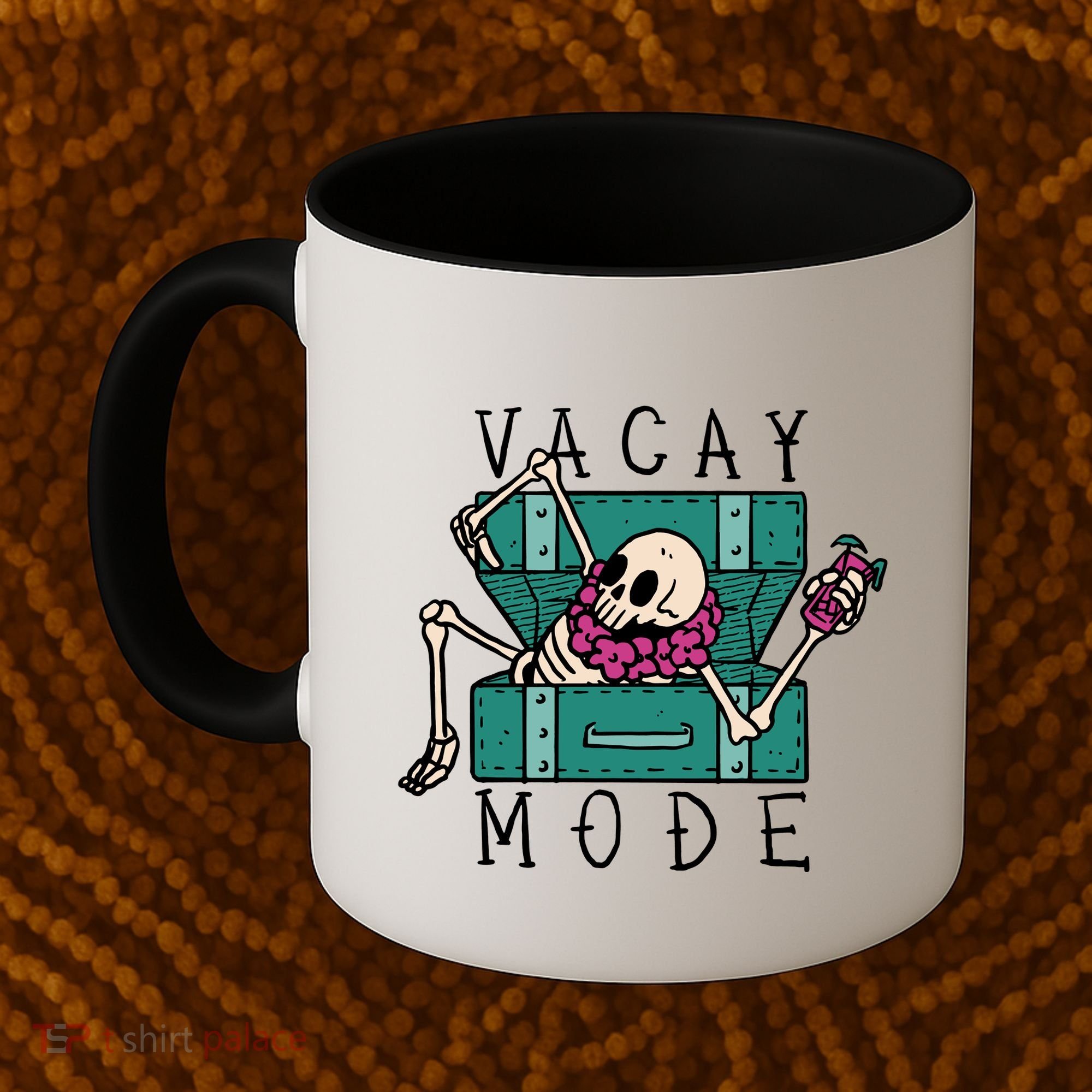 Vacay Mode Skeleton Coffee Mug