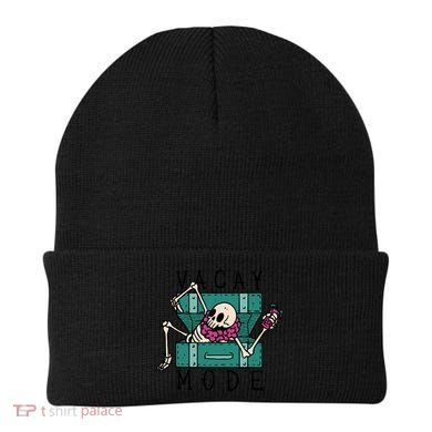 Vacay Mode Skeleton Beanie