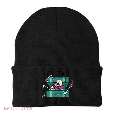 Vacay Mode Skeleton Beanie