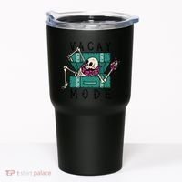 Vacay Mode Skeleton Tumbler thumb 0