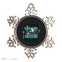 Vacay Mode Skeleton Ornament thumb 0