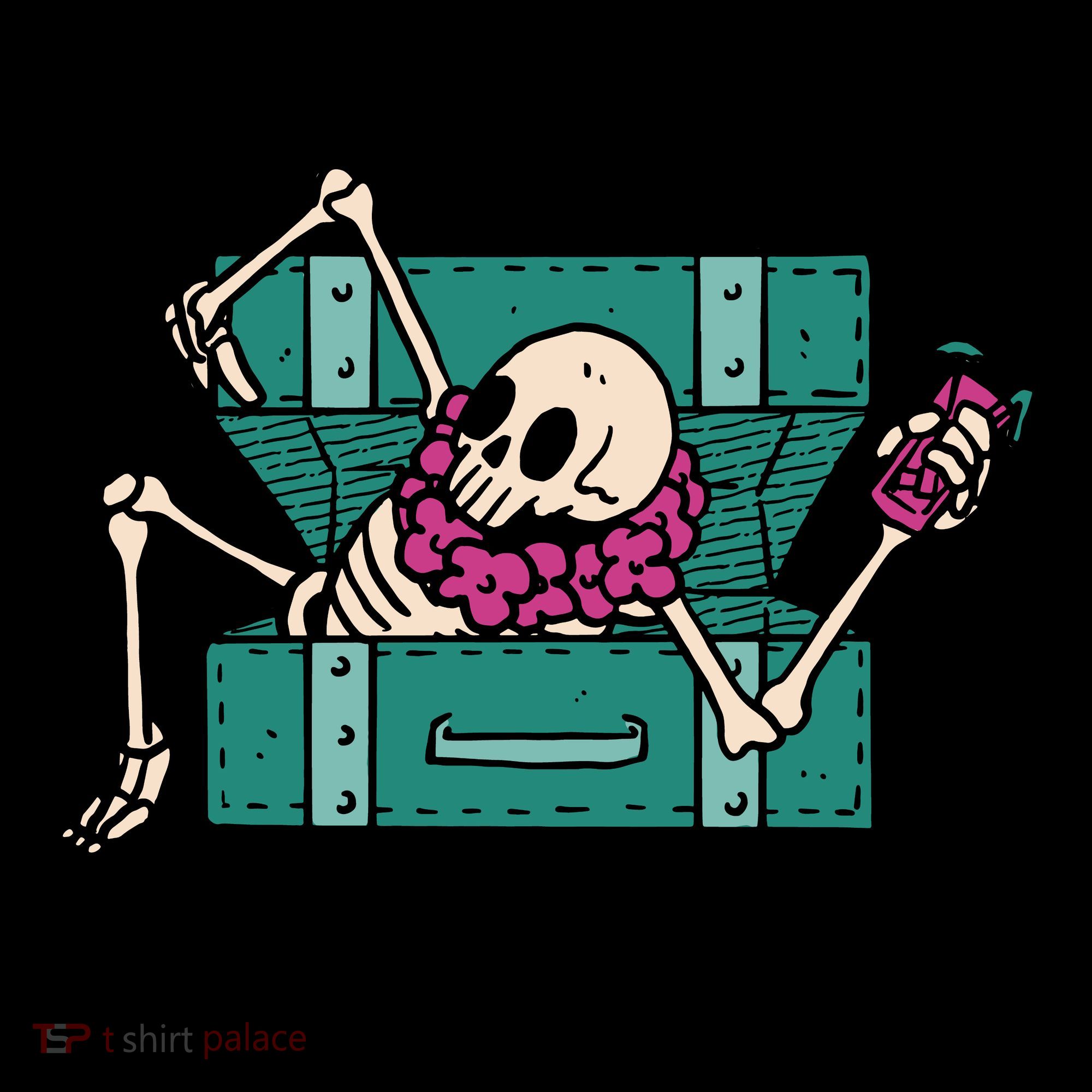 Vacay Mode Skeleton Ornament