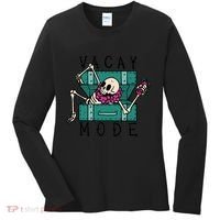Vacay Mode Skeleton Women's Long Sleeve Shirt thumb 0