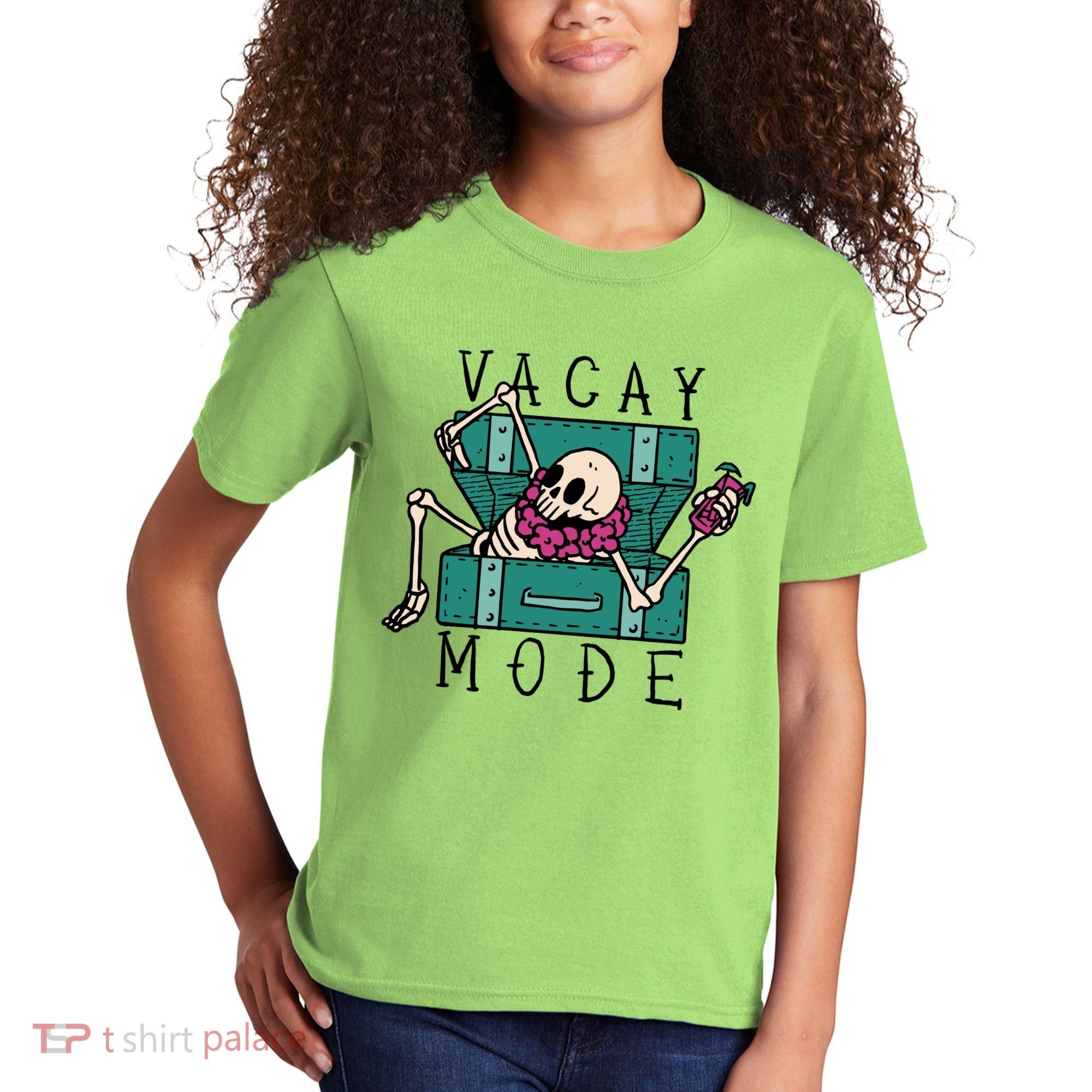 Vacay Mode Skeleton Kids T-Shirt