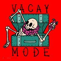 Vacay Mode Skeleton Santa Hat thumb 1