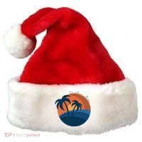 Vacation Mode Sunset Beach Santa Hat thumb 0