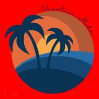 Vacation Mode Sunset Beach Santa Hat thumb 1