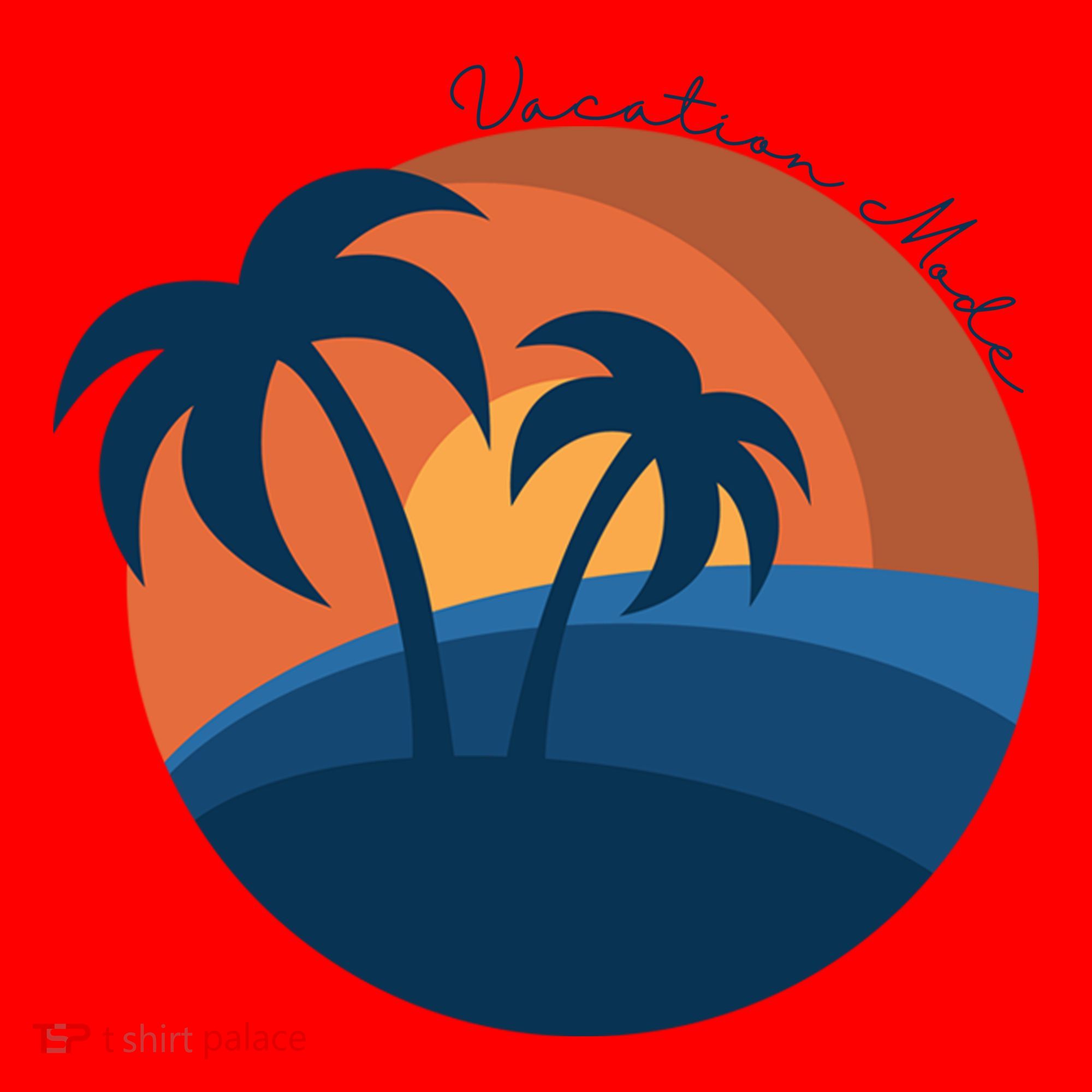 Vacation Mode Sunset Beach Santa Hat