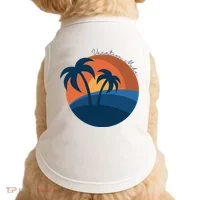 Vacation Mode Sunset Beach Doggie Tank thumb 0