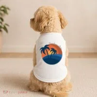 Vacation Mode Sunset Beach Doggie Tank thumb 2