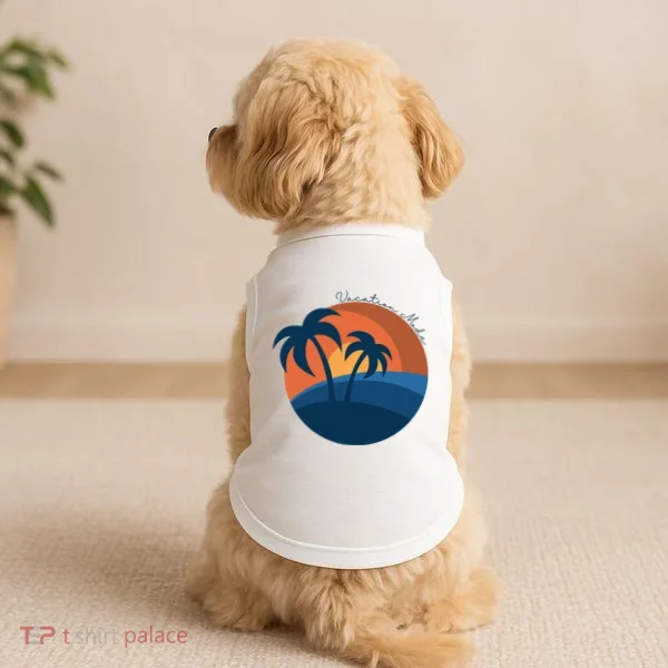 Vacation Mode Sunset Beach Doggie Tank