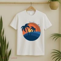 Vacation Mode Sunset Beach T-Shirt thumb 2
