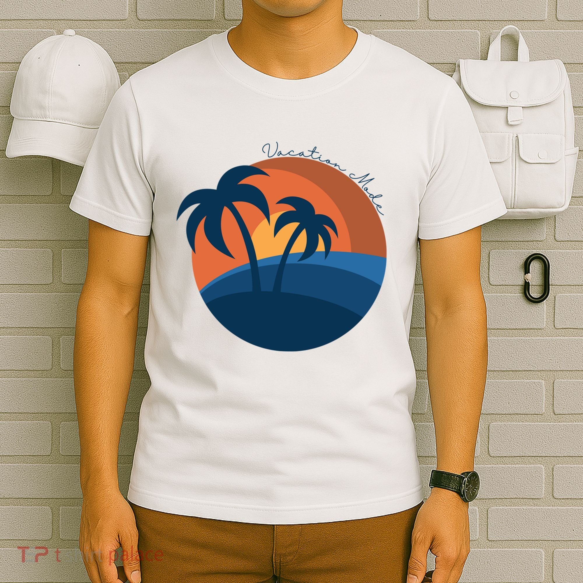 Vacation Mode Sunset Beach T-Shirt