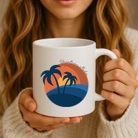 Vacation Mode Sunset Beach Coffee Mug thumb 3