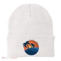 Vacation Mode Sunset Beach Beanie thumb 0