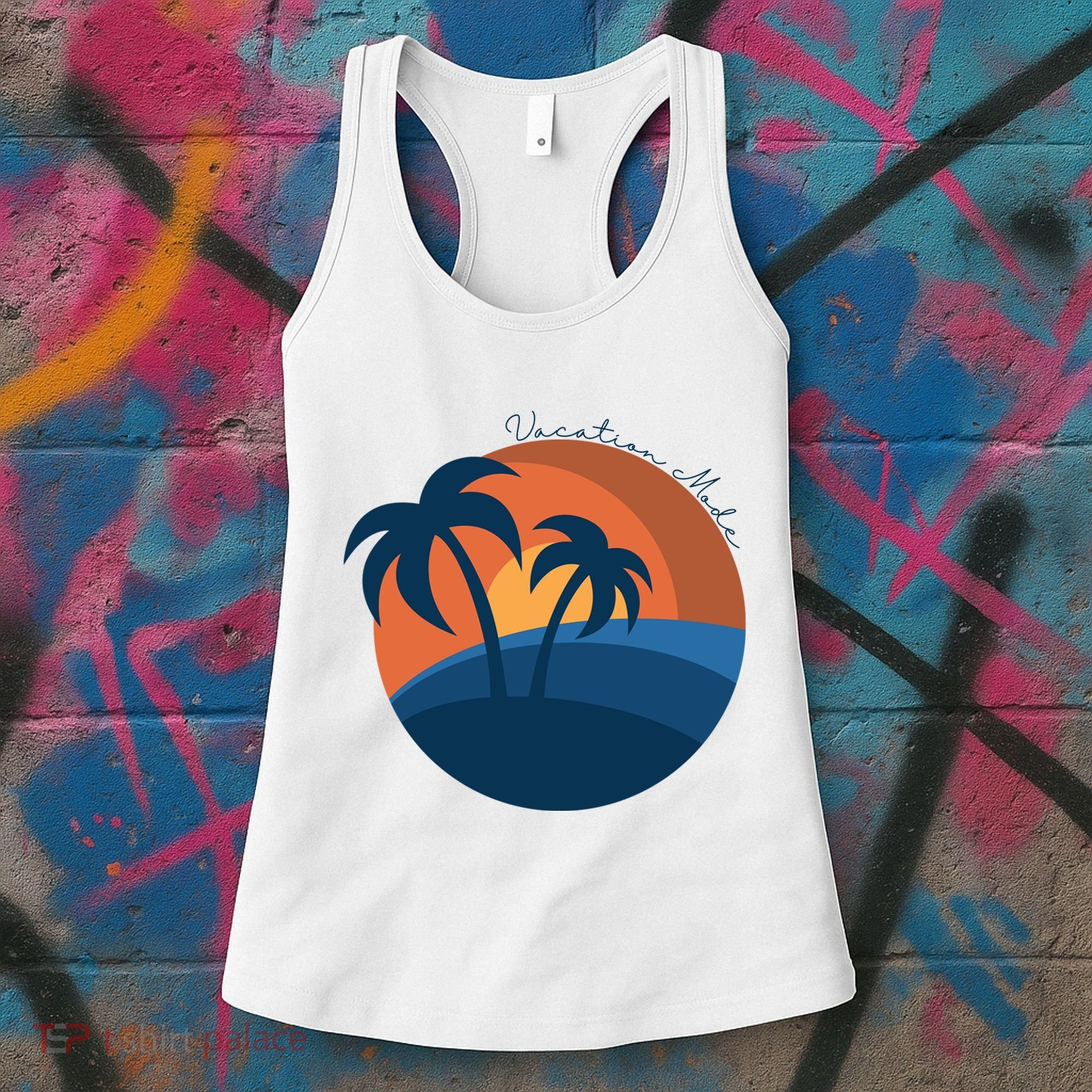 Vacation Mode Sunset Beach Women's Tank Top
