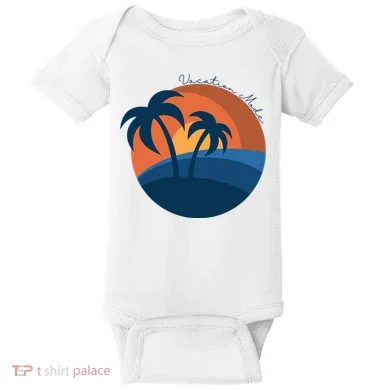 Vacation Mode Sunset Beach Baby Bodysuit