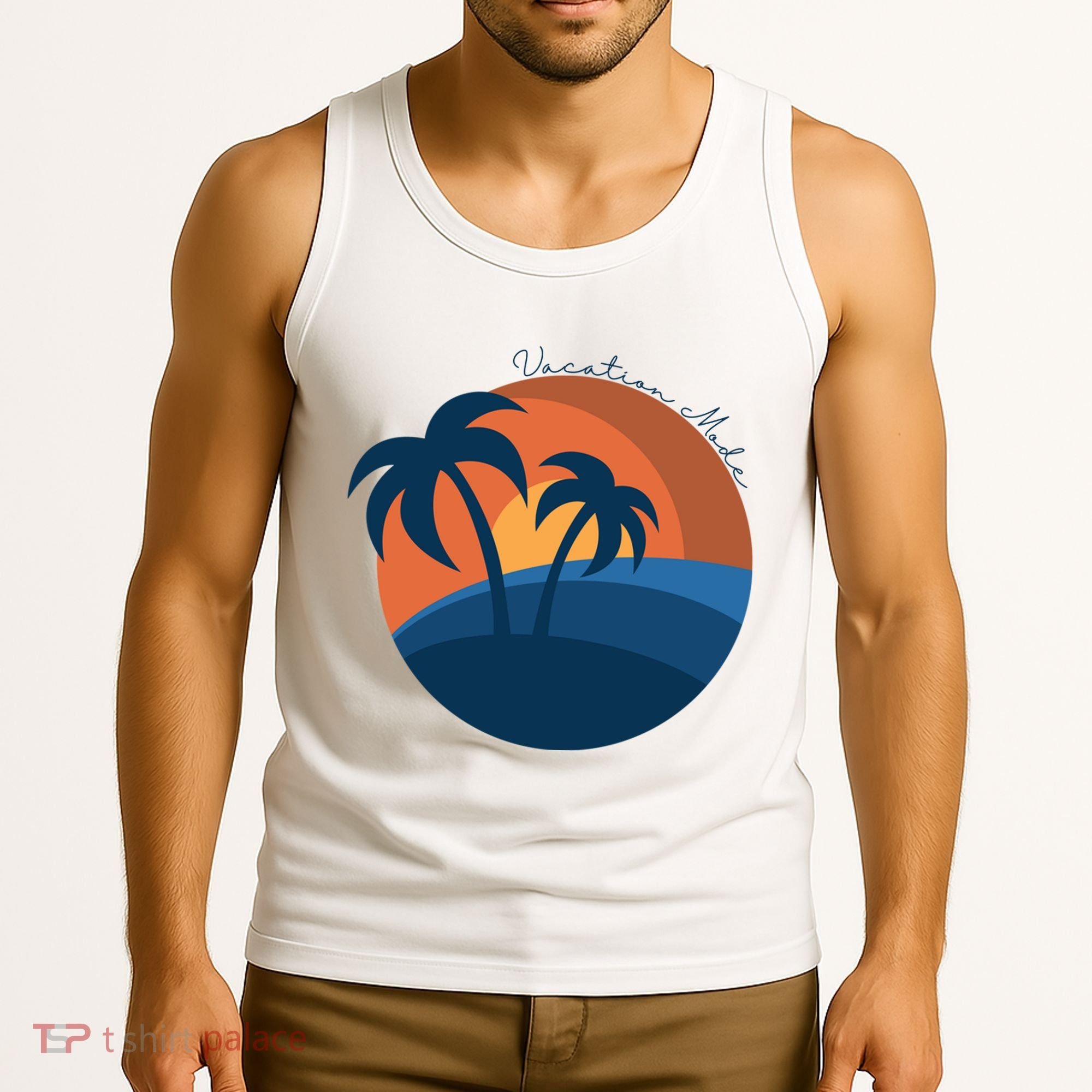 Vacation Mode Sunset Beach Tank Top
