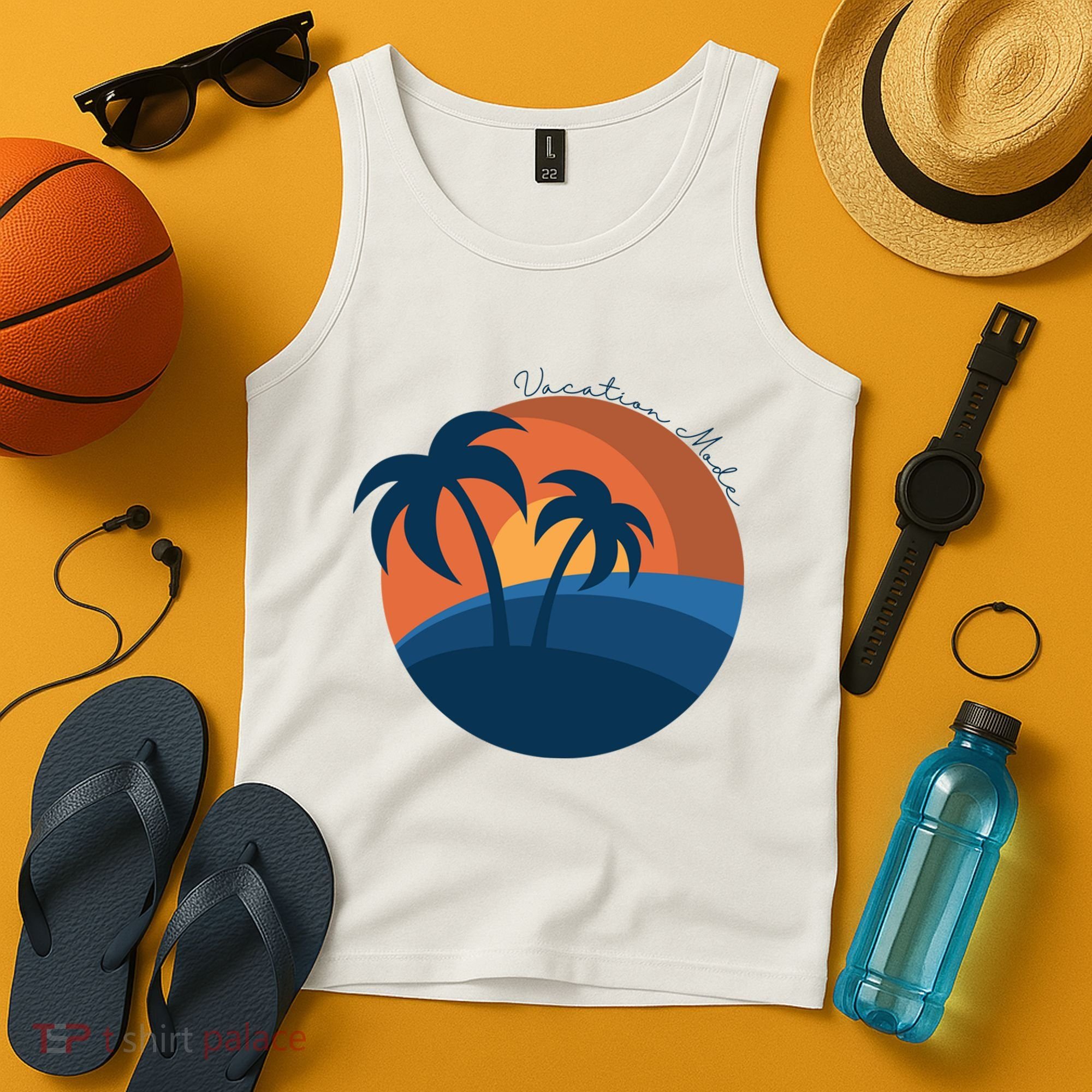Vacation Mode Sunset Beach Tank Top