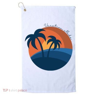 Vacation Mode Sunset Beach Golf Towel