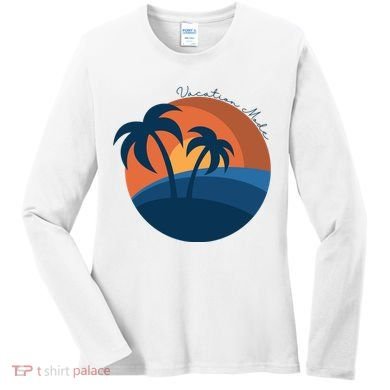 Vacation Mode Sunset Beach Women's Long Sleeve Shirt