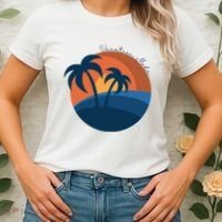Vacation Mode Sunset Beach Women's T-Shirt thumb 2