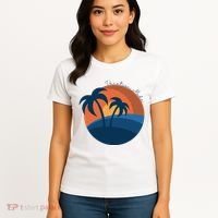 Vacation Mode Sunset Beach Women's T-Shirt thumb 4