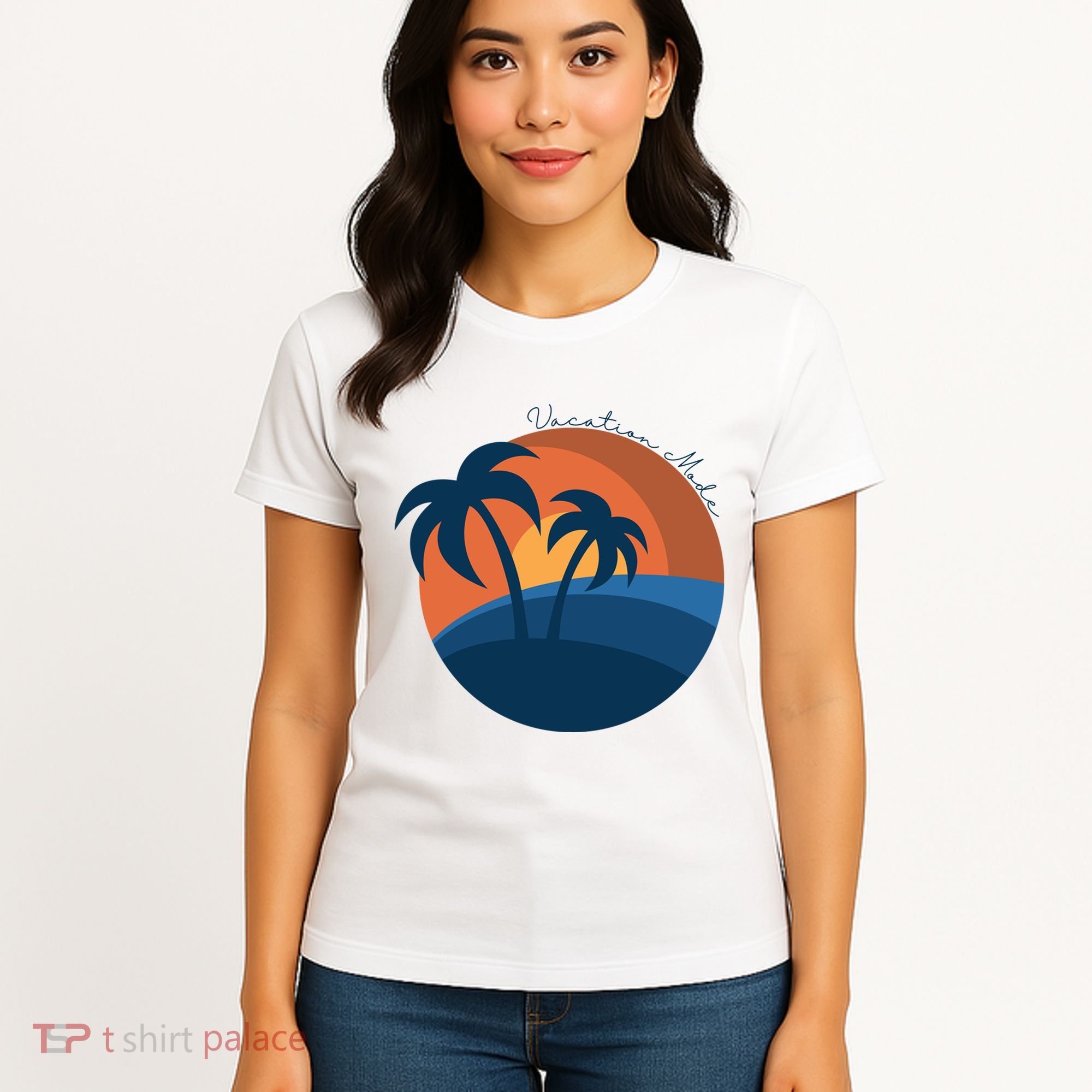 Vacation Mode Sunset Beach Women's T-Shirt