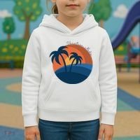 Vacation Mode Sunset Beach Kids Hoodie thumb 3