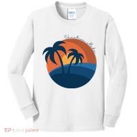 Vacation Mode Sunset Beach Kids Long Sleeve Shirt thumb 0