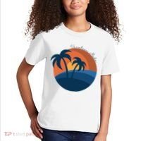 Vacation Mode Sunset Beach Kids T-Shirt thumb 2