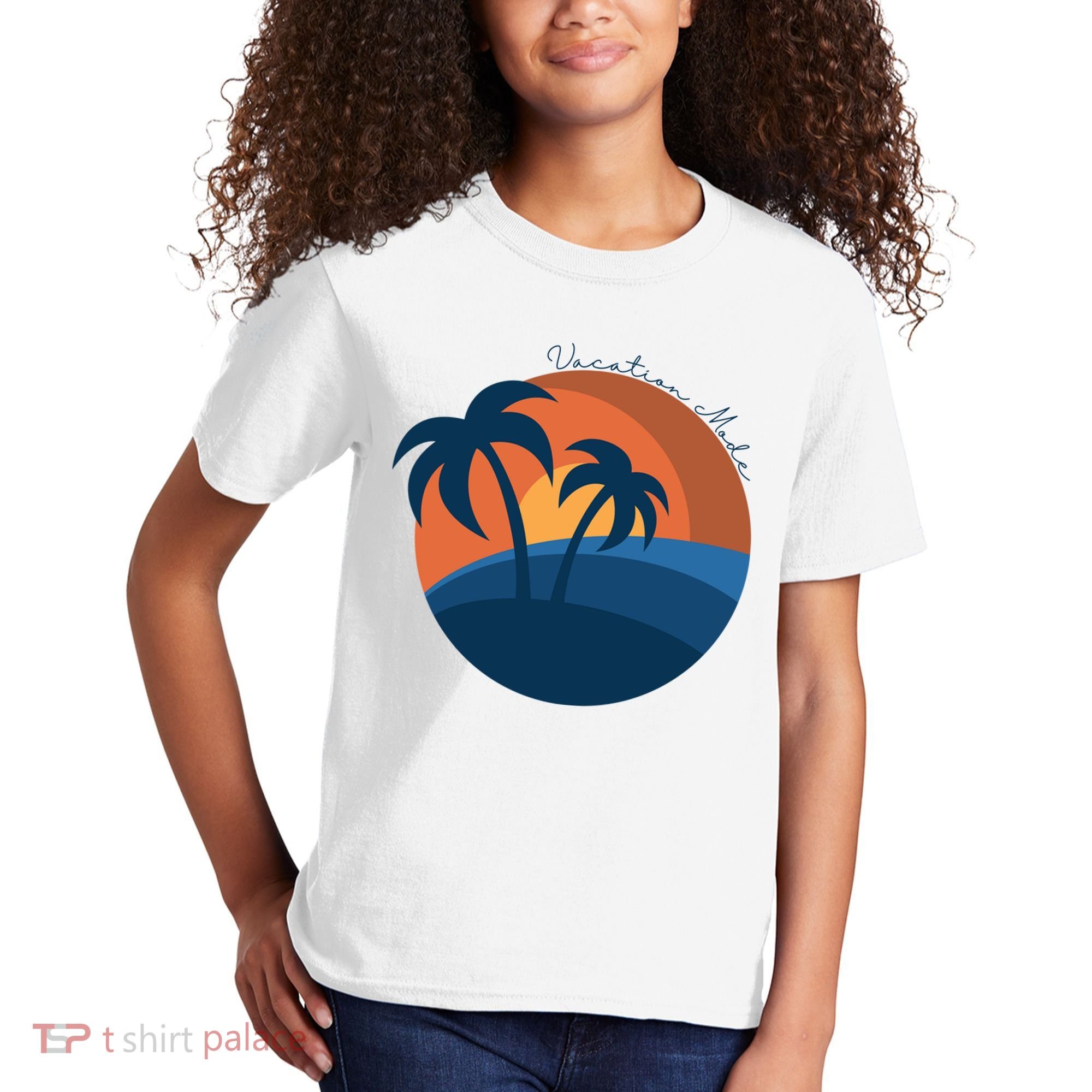 Vacation Mode Sunset Beach Kids T-Shirt
