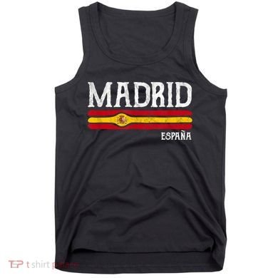 Vintage Madrid Spain Souvenir Espana Gift Tank Top