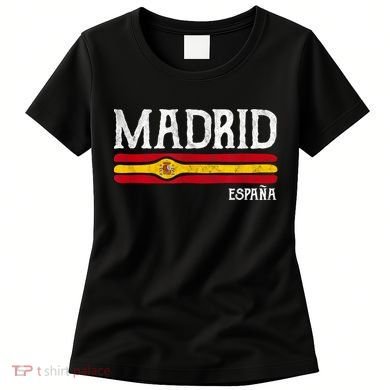 Vintage Madrid Spain Souvenir Espana Gift Women's T-Shirt