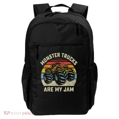 Vintage Monster Truck Retro Style Monster Trucks Are My Jam Backpack