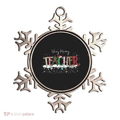 Very Merry Teacher Holiday Christmas Ornament