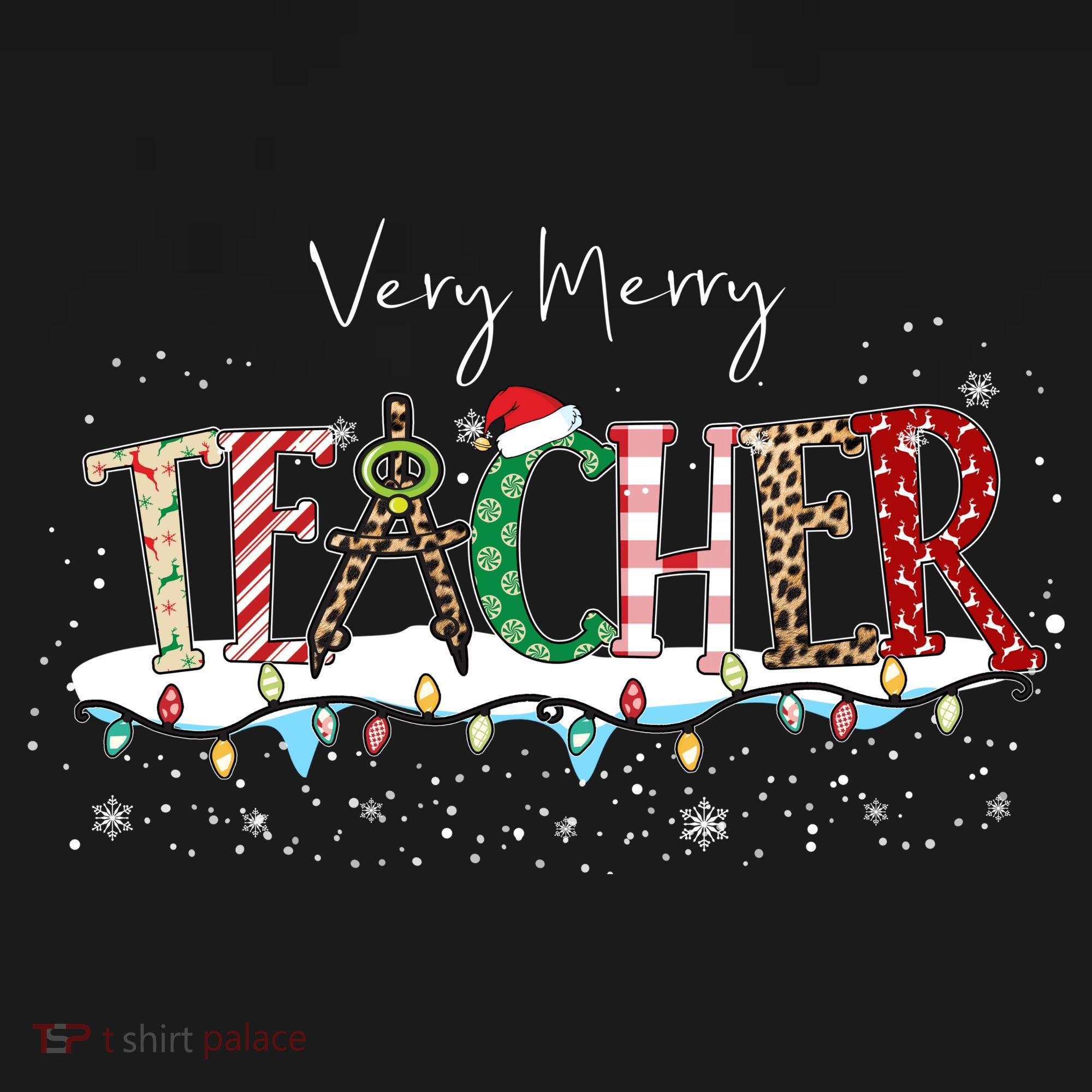Very Merry Teacher Holiday Christmas Women's Tank Top