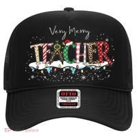 Very Merry Teacher Holiday Christmas Hat thumb 0