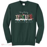Very Merry Teacher Holiday Christmas Sweatshirt thumb 0