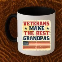 Veterans Make The Best Grandpas USA Coffee Mug thumb 2