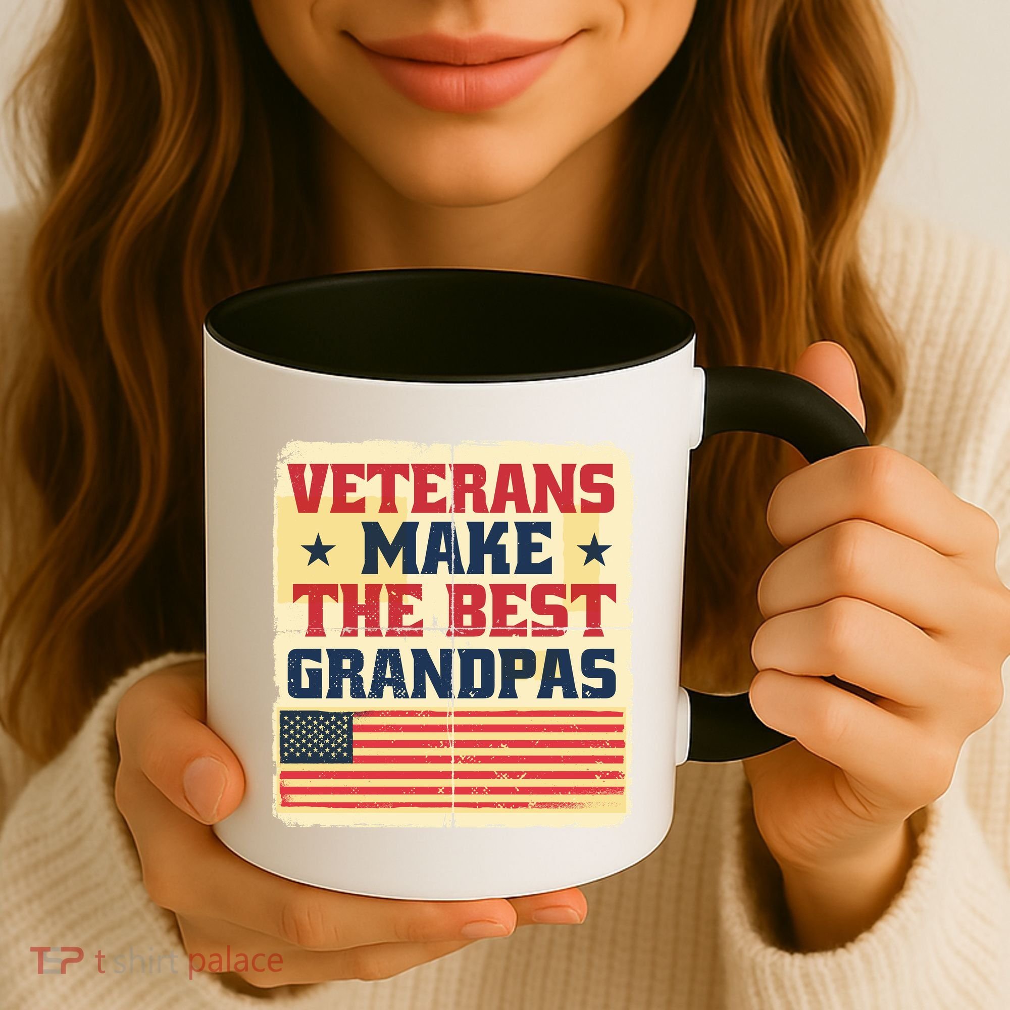 Veterans Make The Best Grandpas USA Coffee Mug