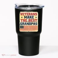Veterans Make The Best Grandpas USA Tumbler thumb 0