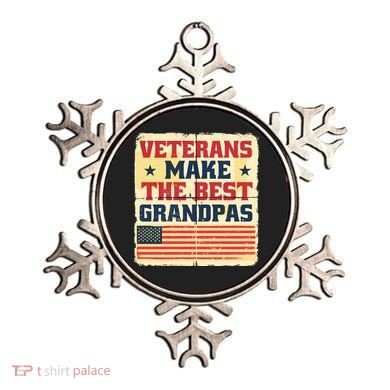 Veterans Make The Best Grandpas USA Ornament