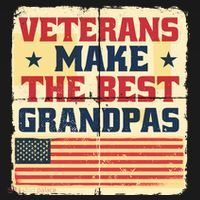 Veterans Make The Best Grandpas USA Ornament thumb 1