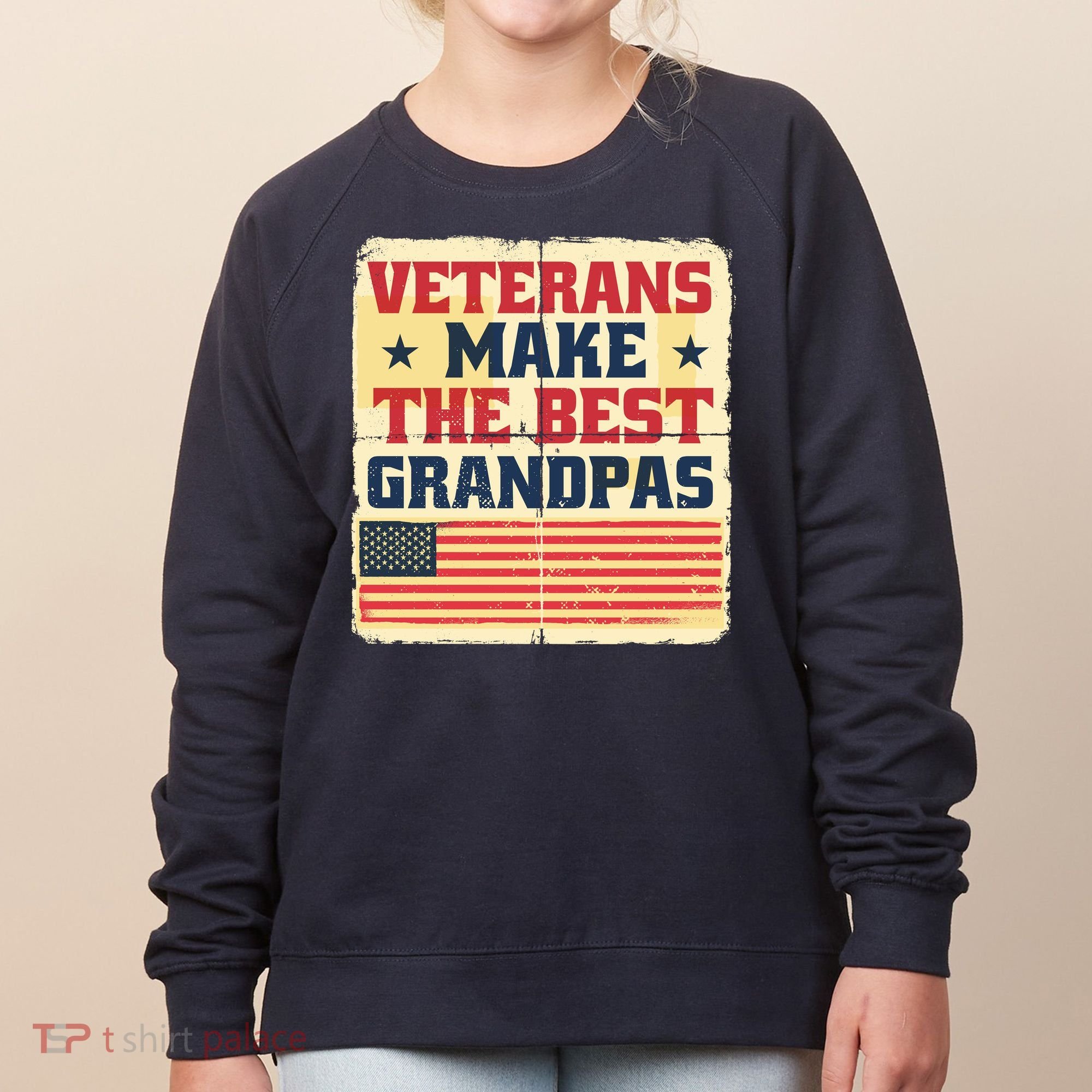 Veterans Make The Best Grandpas USA Women's Sweatshirt