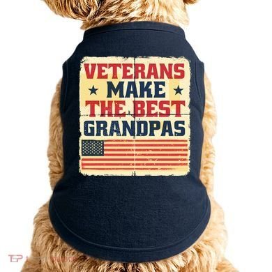 Veterans Make The Best Grandpas USA Doggie Tank