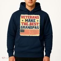 Veterans Make The Best Grandpas USA Hoodie thumb 2
