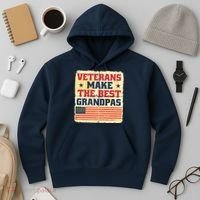 Veterans Make The Best Grandpas USA Hoodie thumb 3
