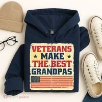 Veterans Make The Best Grandpas USA Hoodie thumb 4