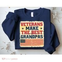 Veterans Make The Best Grandpas USA Sweatshirt thumb 2